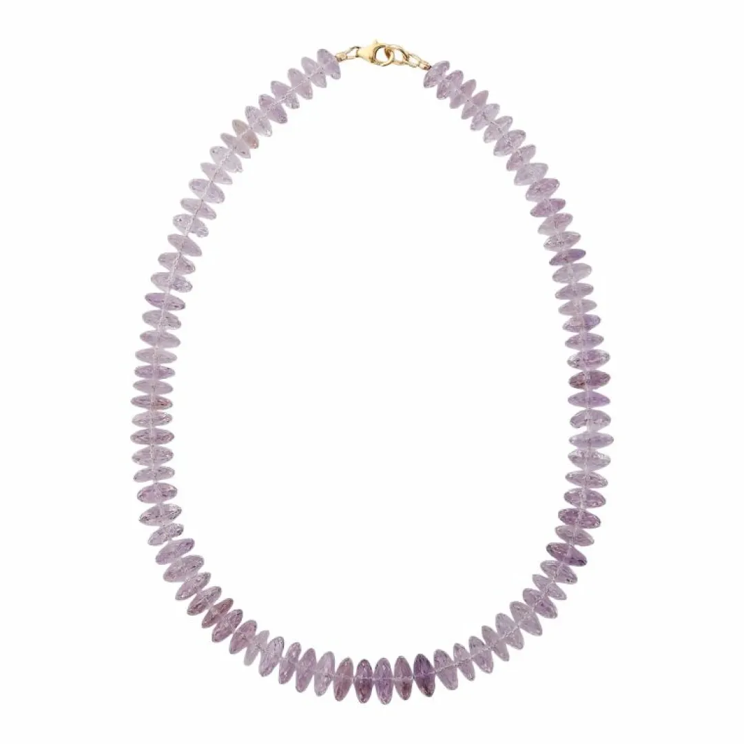 Brinker & Eliza Amethyst And 14K Gold Necklace