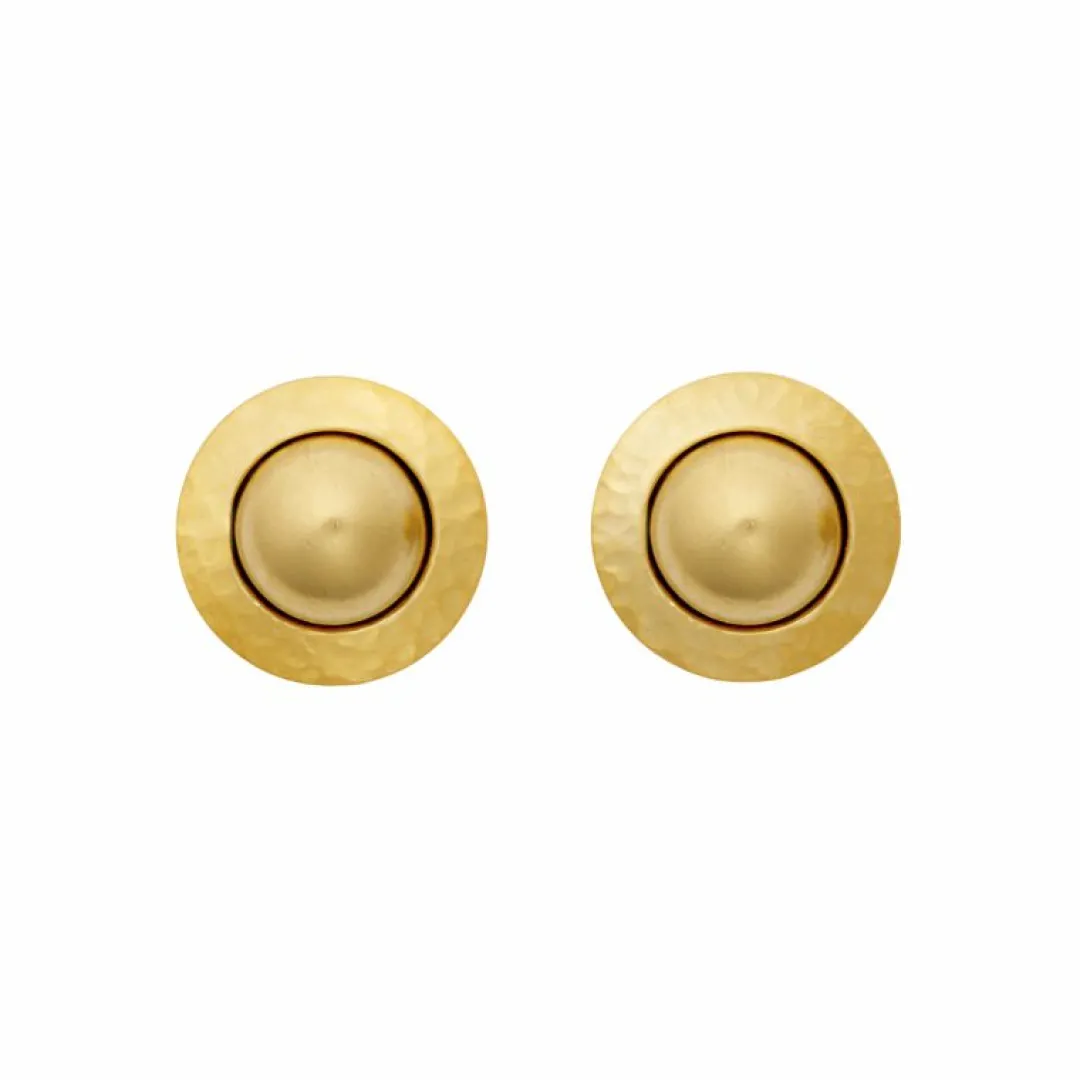Brinker & Eliza Button Stud Earrings