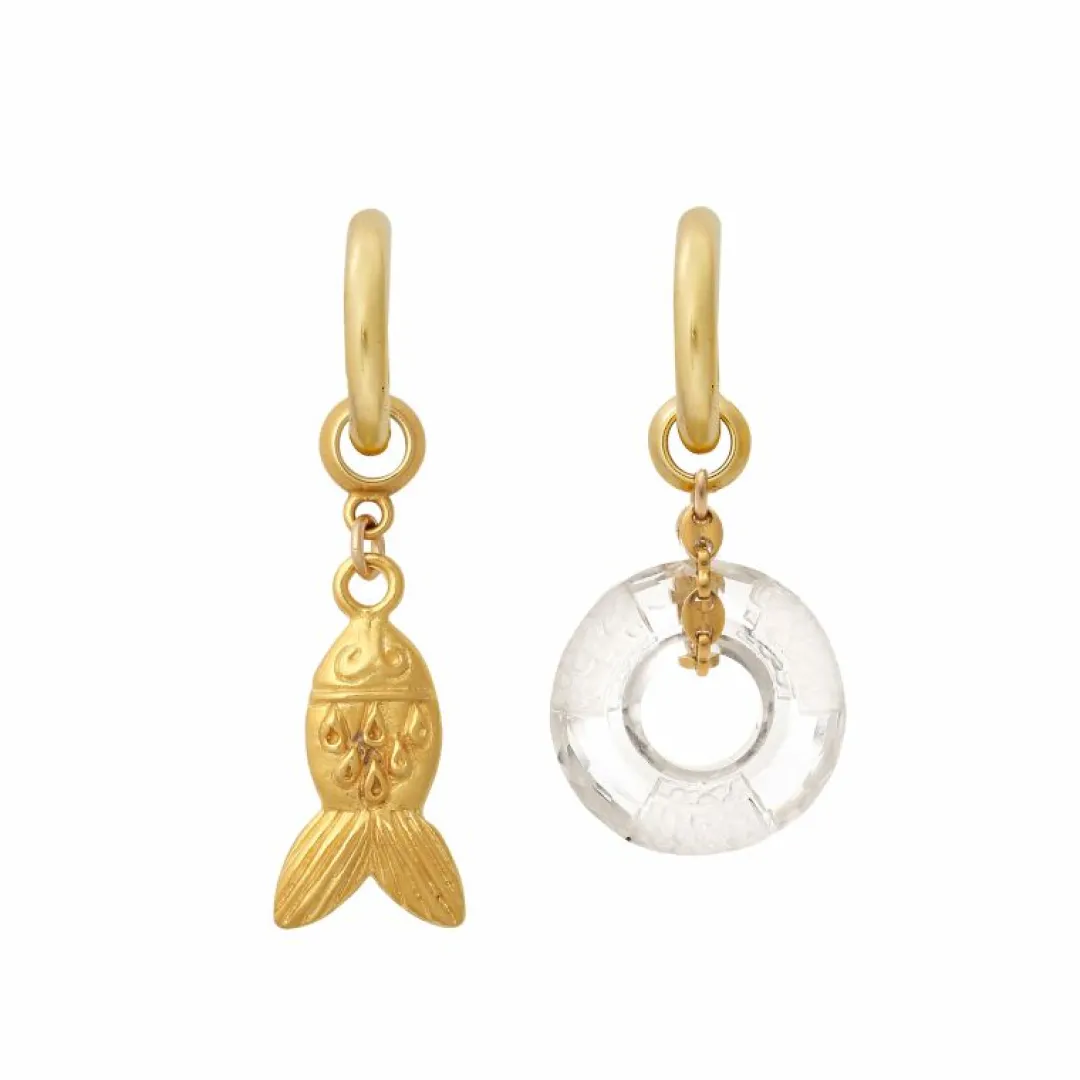Brinker & Eliza Chained Donut Earring Charm