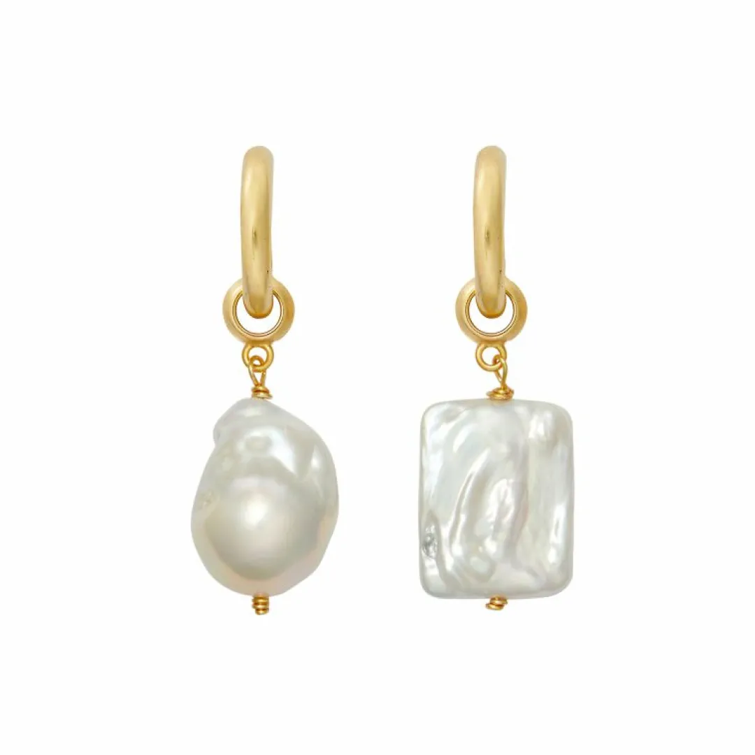 Brinker & Eliza Favorite Pearl Hoops