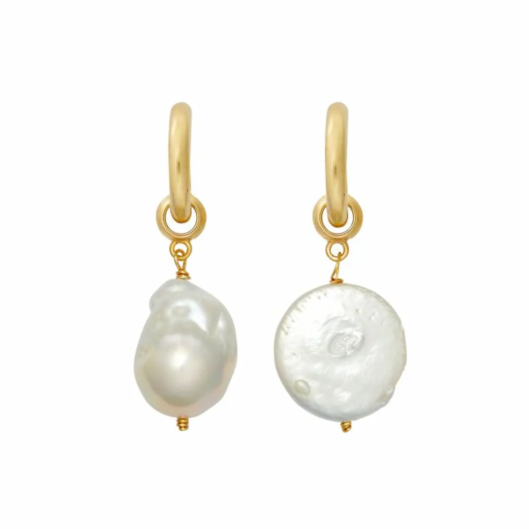 Brinker & Eliza Favorite Pearl Hoops