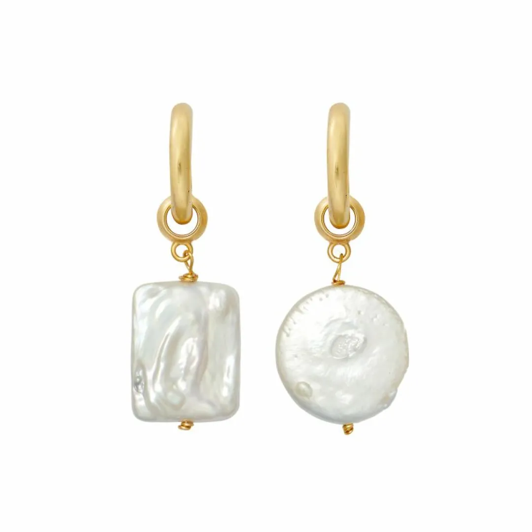 Brinker & Eliza Favorite Pearl Hoops