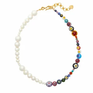 Brinker & Eliza Glass Half Full Necklace