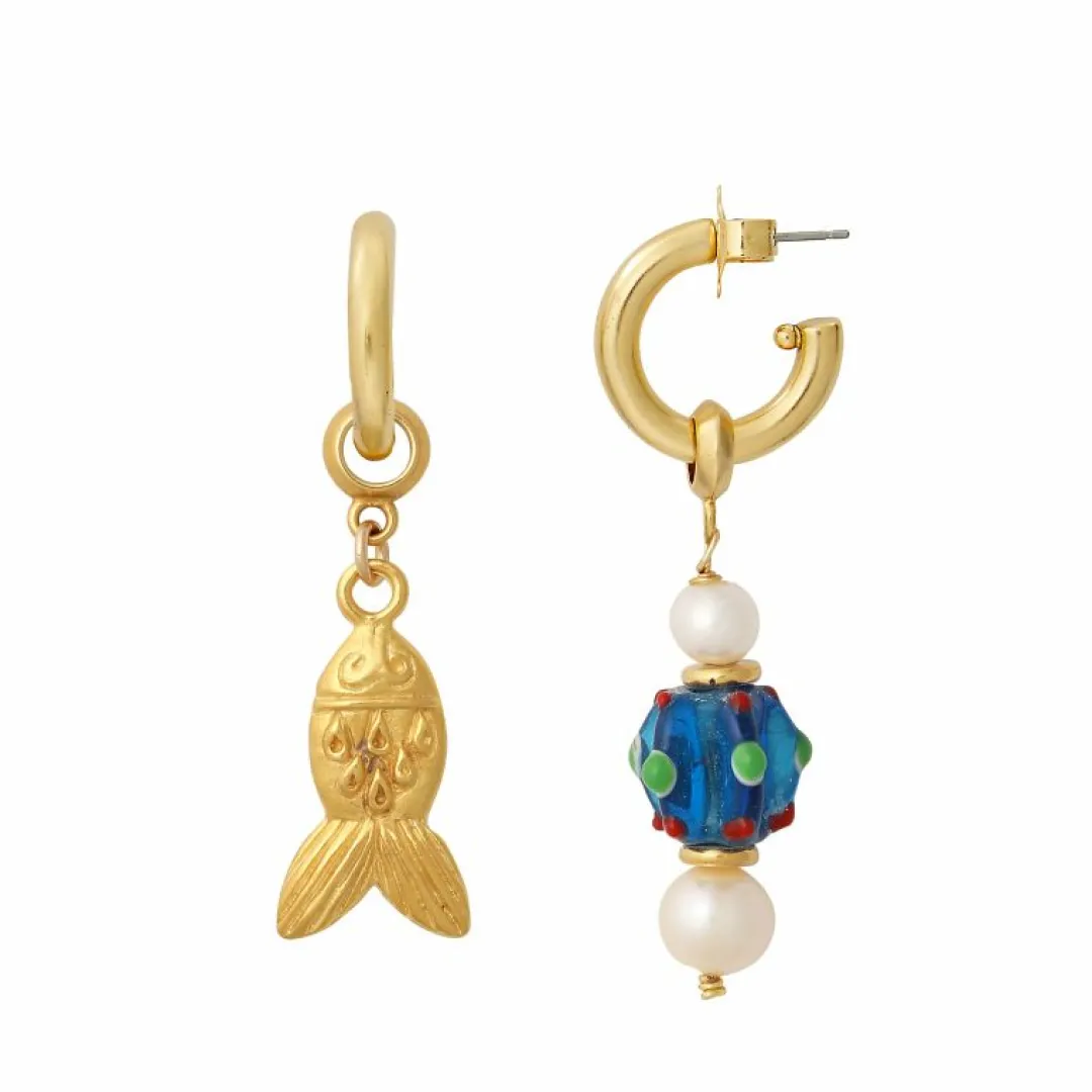Brinker & Eliza Gold Fish Earring Charm