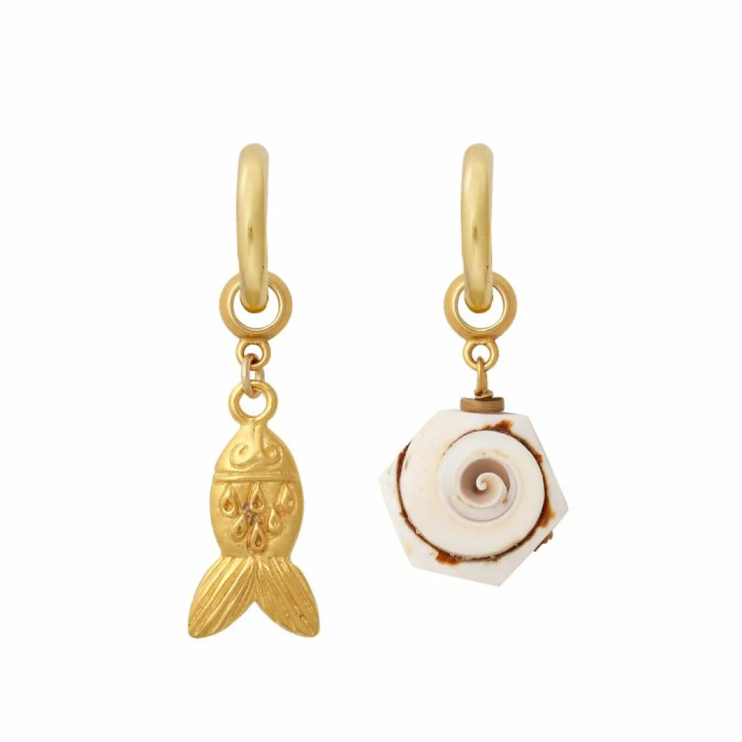 Brinker & Eliza Gold Fish Earring Charm