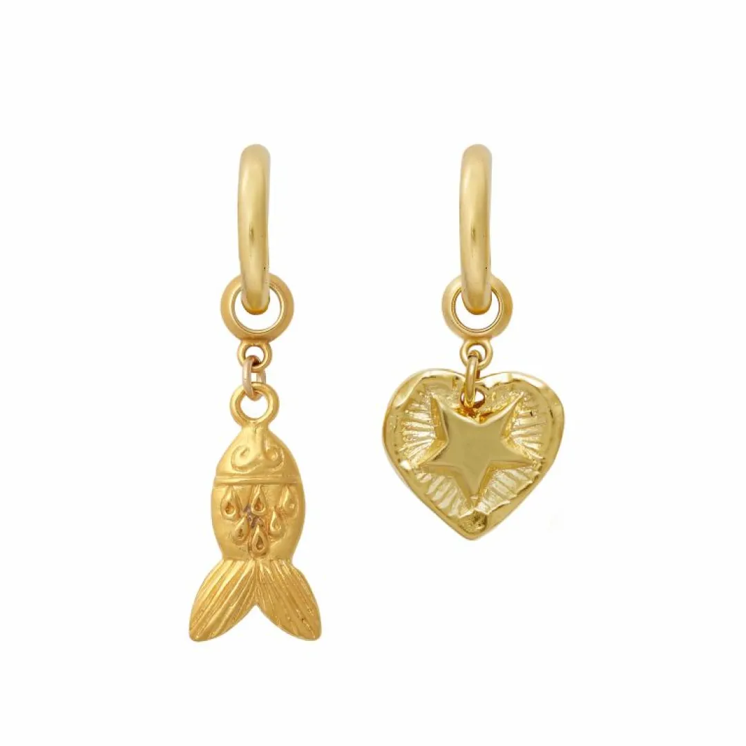 Brinker & Eliza Gold Fish Earring Charm