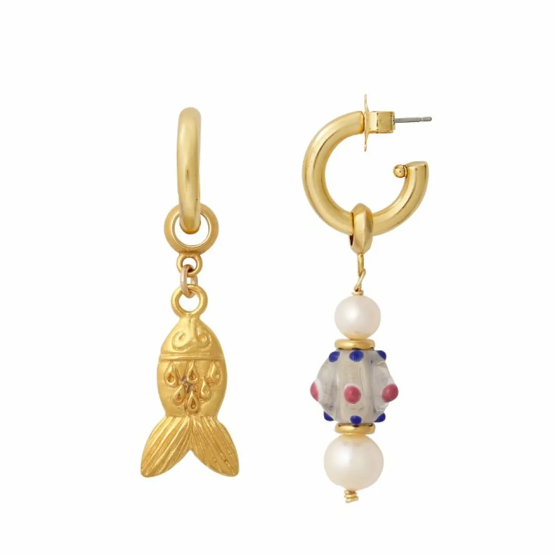 Brinker & Eliza Gold Fish Earring Charm