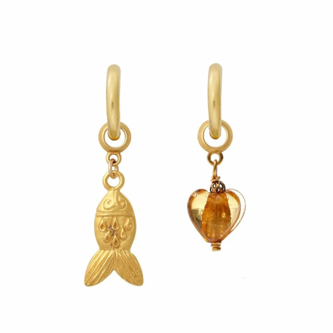 Brinker & Eliza Gold Fish Earring Charm
