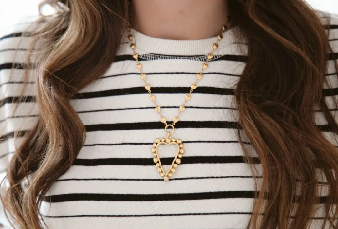 Brinker & Eliza Heart Of Gold Necklace
