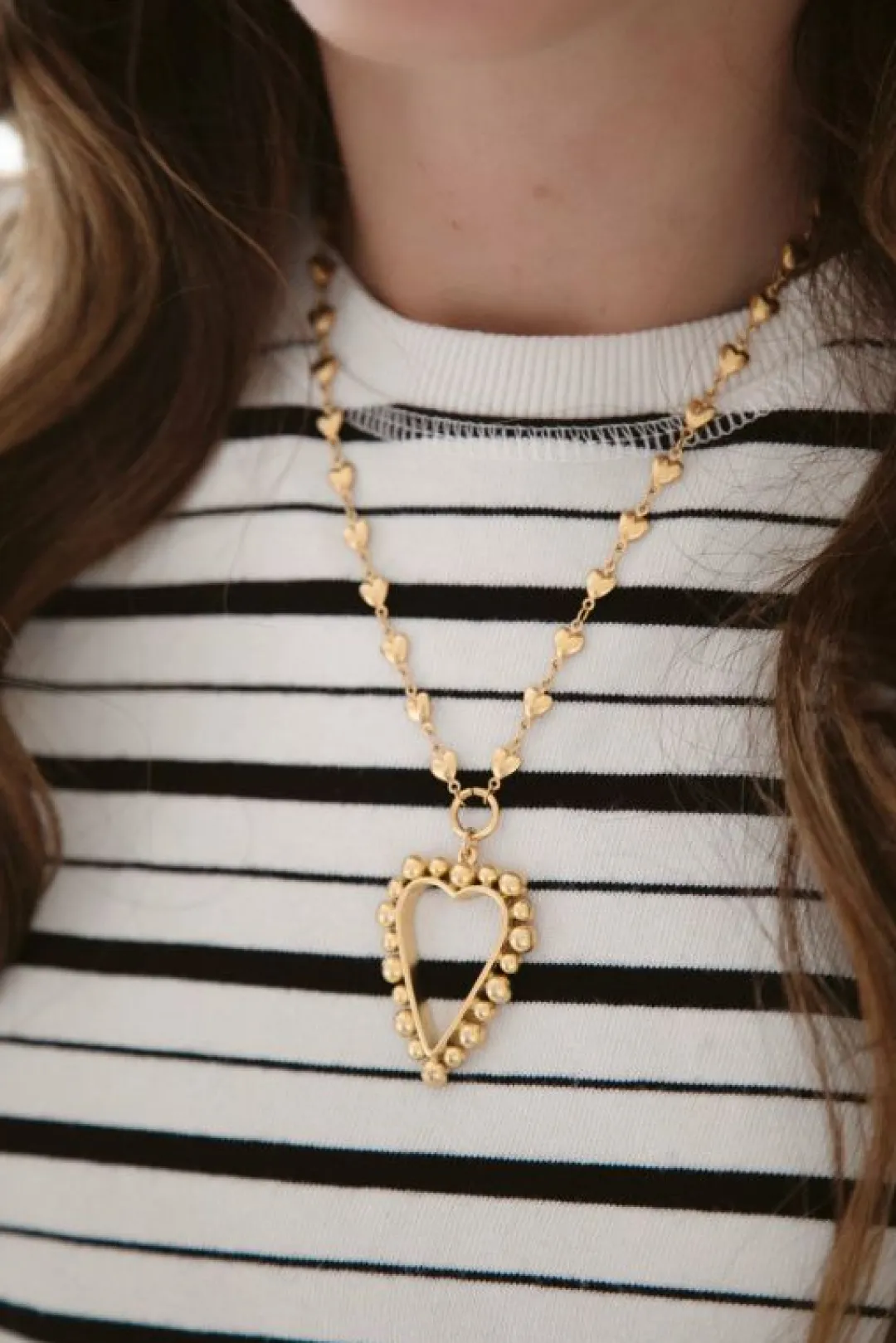 Brinker & Eliza Heart Of Gold Necklace