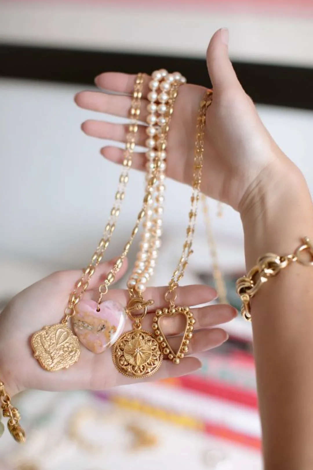 Brinker & Eliza Heart Of Gold Necklace