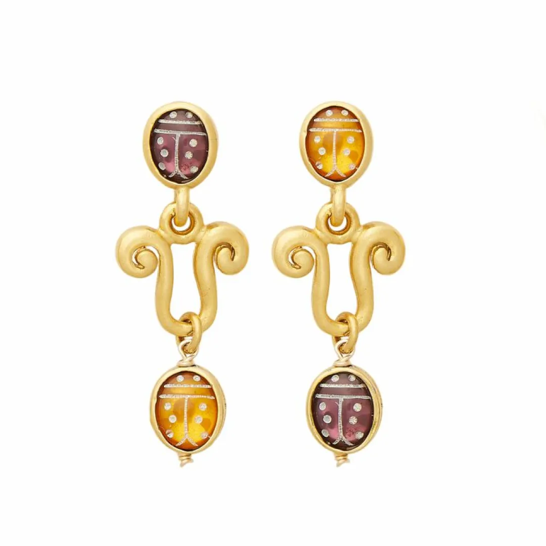 Brinker & Eliza Ladybird Earrings