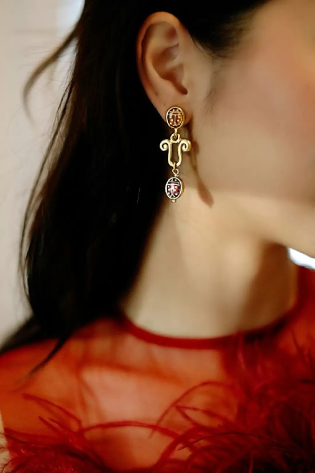 Brinker & Eliza Ladybird Earrings
