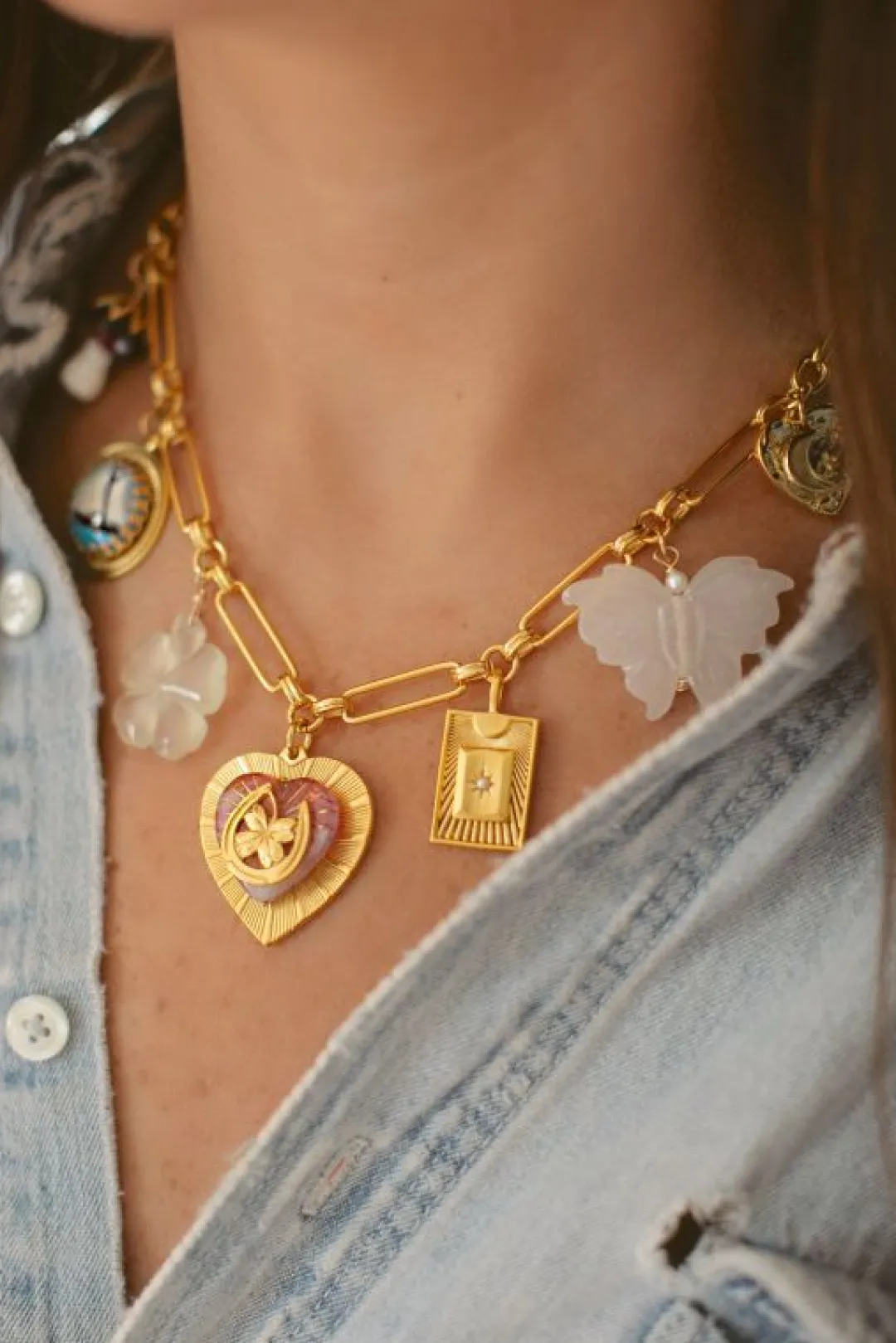 Brinker & Eliza Mischief Managed Charm Necklace