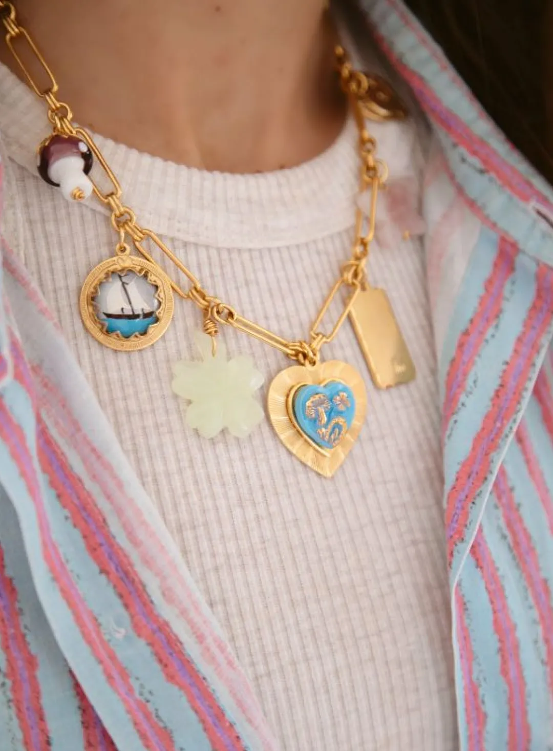 Brinker & Eliza Mischief Managed Charm Necklace