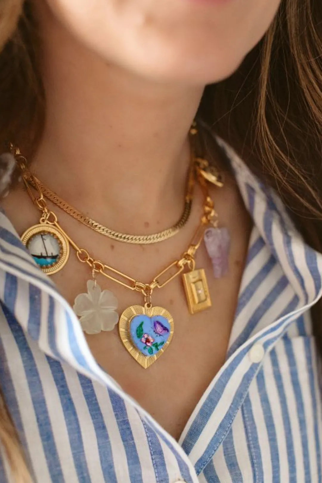 Brinker & Eliza Mischief Managed Charm Necklace
