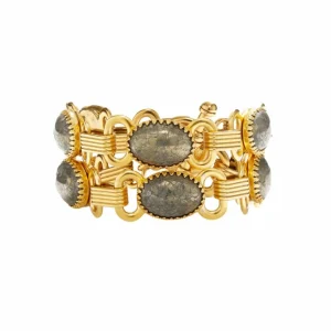 Brinker & Eliza Pyrite Double Wrap Bracelet