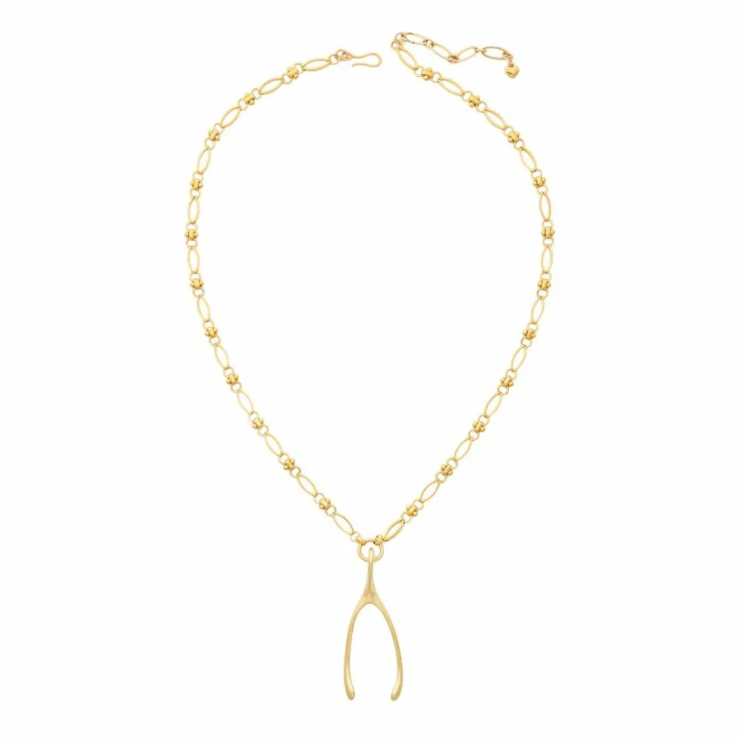 Brinker & Eliza Wishbone Necklace