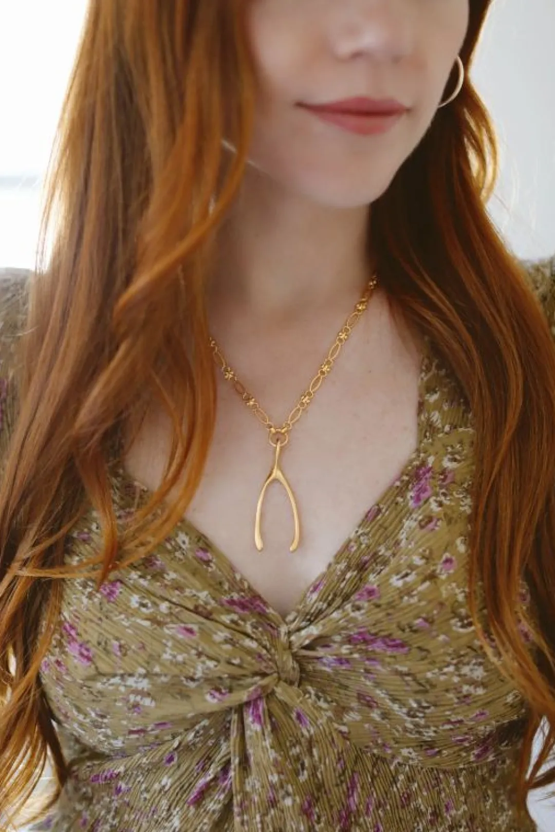 Brinker & Eliza Wishbone Necklace