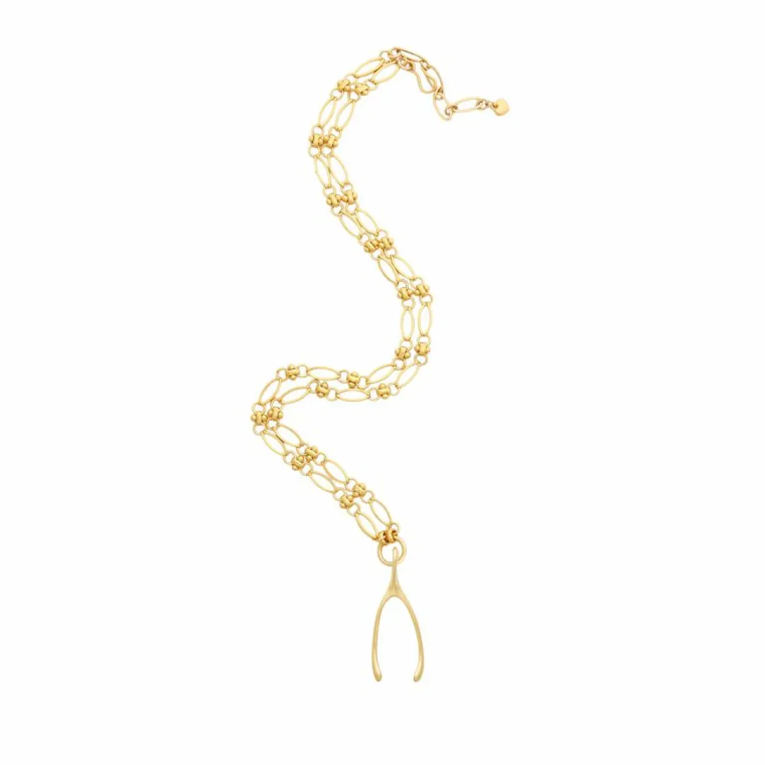 Brinker & Eliza Wishbone Necklace