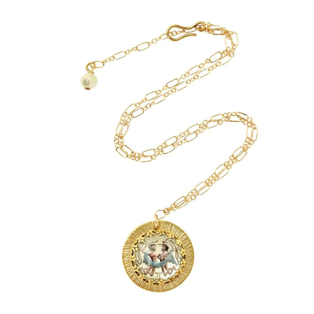 Brinker & Eliza Zodiac Intaglio Necklace