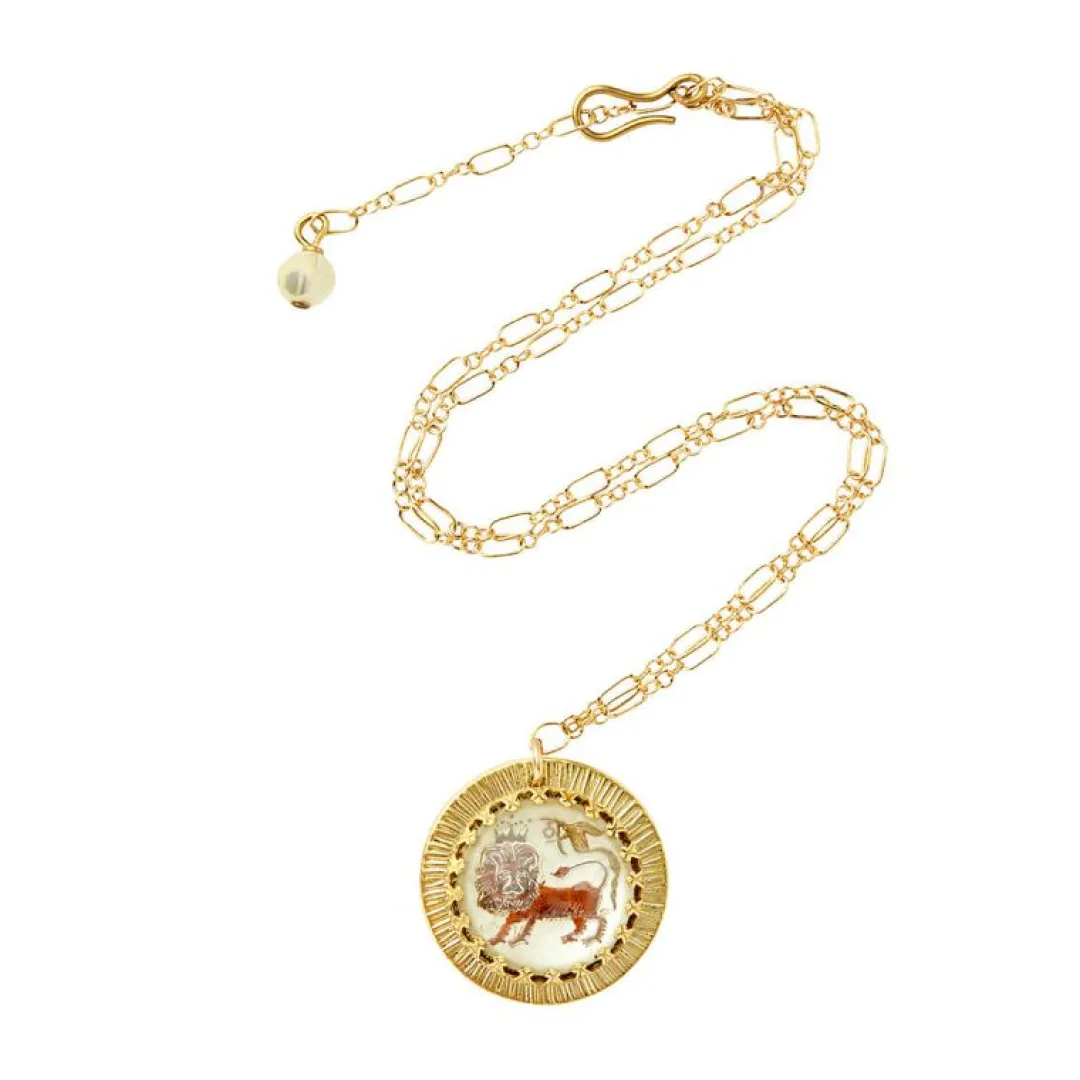 Brinker & Eliza Zodiac Intaglio Necklace